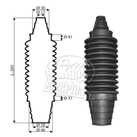U001 Univerzalna manžetna letve volana