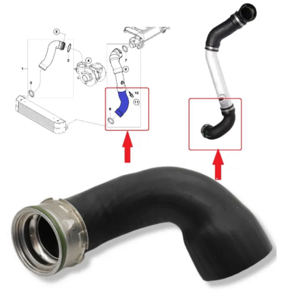 US-84611 - BMW X3, E83 2.0 D - Crevo Interkulera sa aluminijumskom spojkom
